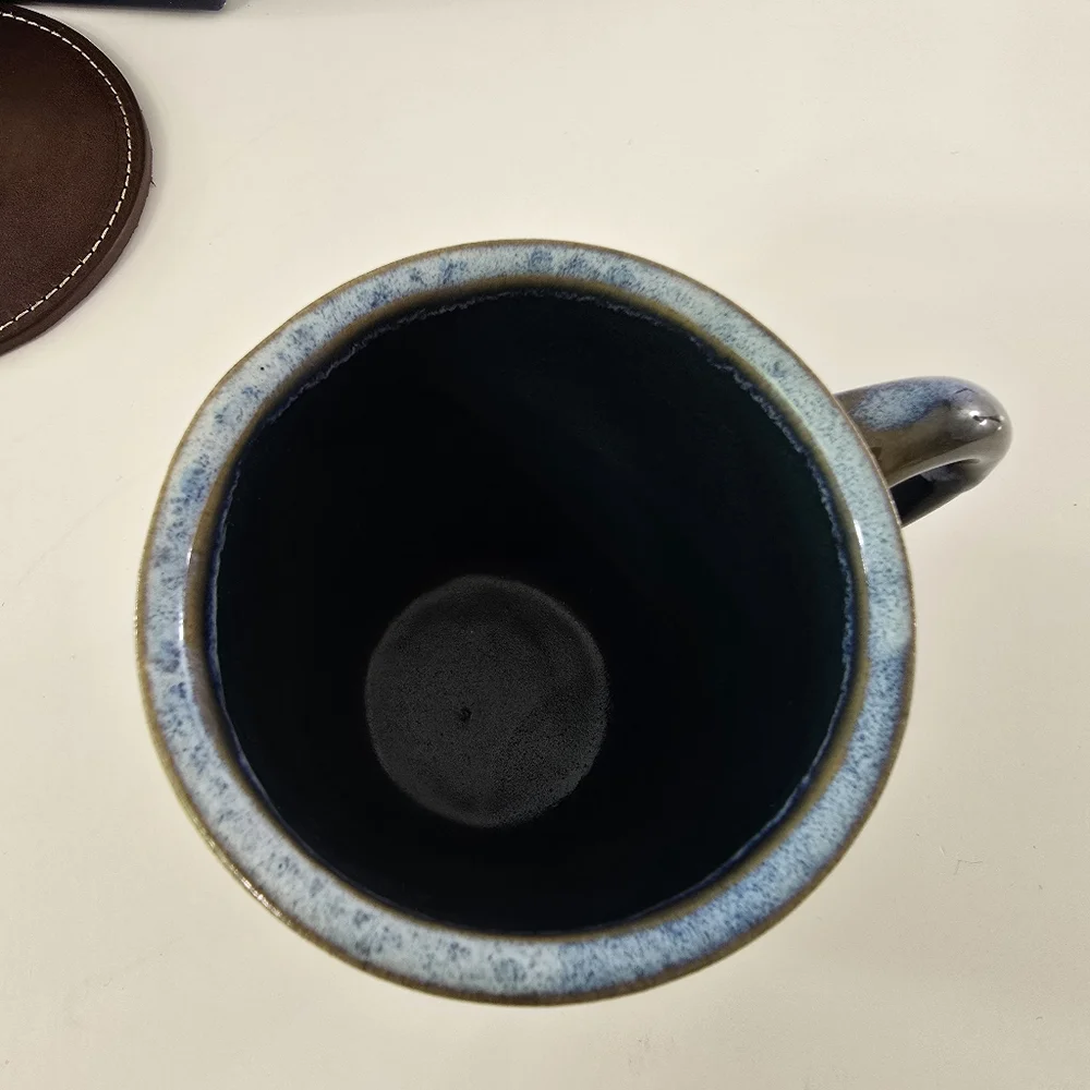 Holtz Leather Co Castle Style Made In America Handcrafted Pottery Cup Mug NIB